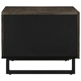 thumbnail of Mesa de centro madera maciza de mango negra 80x50x40 cm