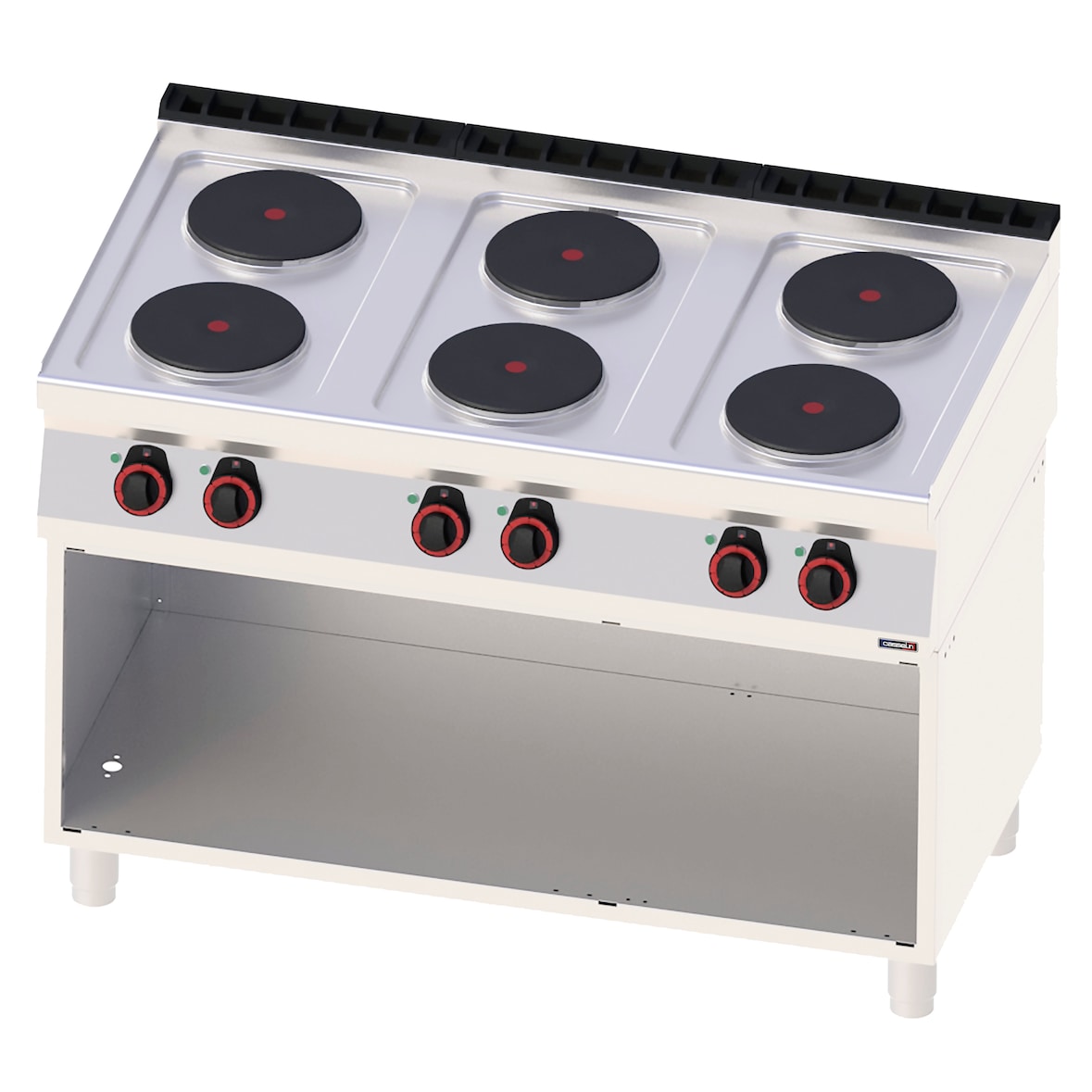 Hornillo eléctrico 6 placas con base 120 C7FOE6F120S Casselin