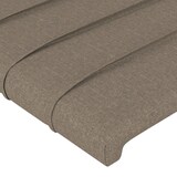 thumbnail of vidaXL Kopfteil mit Ohren Taupe 93x23x118/128 cm Stoff