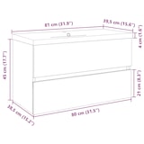 thumbnail of vidaXL 2-tlg. Badmöbel-Set Keramik und Holzwerkstoff
