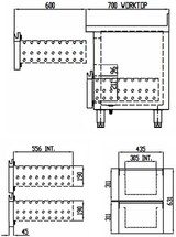 thumbnail of vaiotec TOPLINE Tiefkühltisch / 3-fach GN1/1 mit 6 Schubladen, 1795 x 700 mm