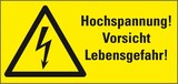 thumbnail of Aufkleber I Warn-Kombischild Hochspannung! Vorsicht Lebensgefahr!, praxisbewährt, Folie, 300x200mm, BGV A8