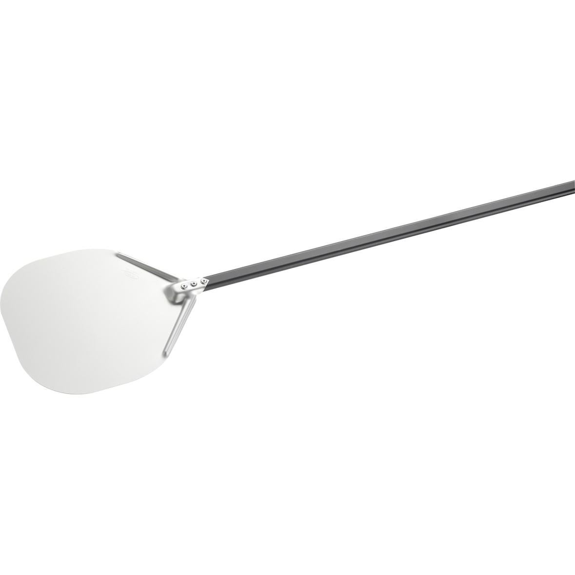 METRO PROFESSIONAL Pizzaschaufel, Aluminium, 32 x 92 cm, mit kurzem Griff, silber/schwarz