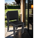 thumbnail of METRO PROFESSIONAL Chaise de terrasse CALYPSO II, textilène/aluminium, empilable, gris foncé