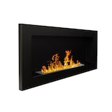 thumbnail of Lucca Black Bioethanol-Kamin zur Wand- oder Einbaumontage, L 90 x T 12 x H 40