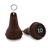 thumbnail of CombiCraft Mayfair Schlüsselanhänger Braun 70x40 mm - 10er Pack mit den gravierten Zahlen 1-10