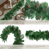 thumbnail of tectake Guirlande de Noël avec pommes de pin - rouge/vert - 403316