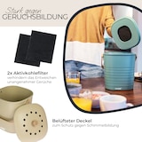 thumbnail of HMF Nachhaltiger Biomülleimer Küche, Geruchsdichter Komposteimer mit Deckel, 6 Liter, Beige