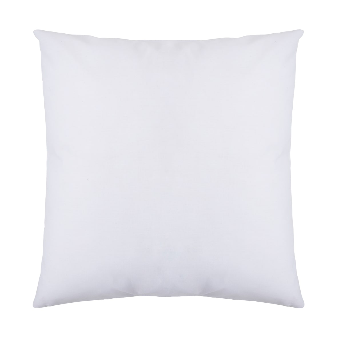 Almofada lisa branca com enchimento 50x50 cm fabricada em Spain Naturals