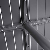 thumbnail of Cardiff vierkant tafelblad van zwart aluminium 60 cm voor Klipo poot - Oviala