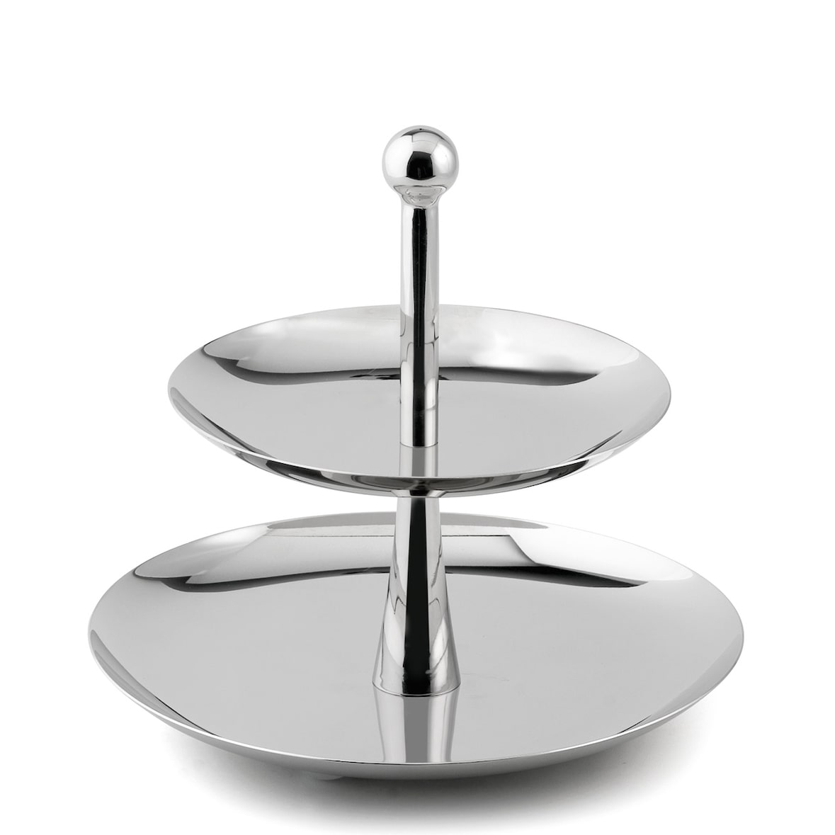 Karl Weis Etagere mit 2 Etagen, Edelstahl, 22 x 22 x 23 cm