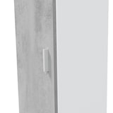 thumbnail of Dmora Armadio multiuso Reno, Mobile ausiliario a 1 anta e 3 ripiani, Guardaroba moderno, Mobile alto a colonna, 41x37h182 cm, Cemento e Bianco