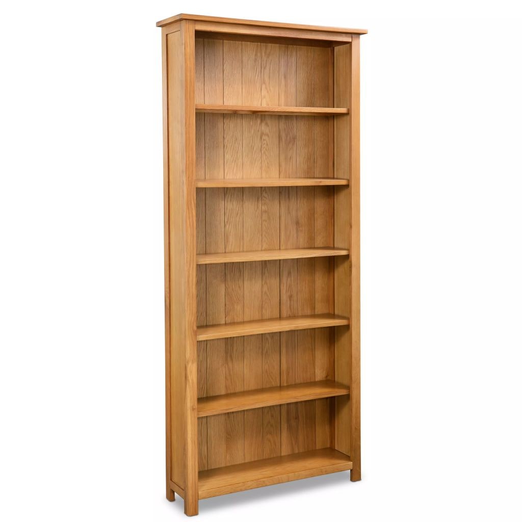 Helloshop26 - Estantería de madera maciza de roble de 180 cm/mueble decorativo 2702022/2