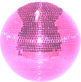 thumbnail of Spiegelkugel 30cm - pink - Safety - Diskokugel Echtglas - 10x10mm Spiegel PROFI