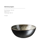 thumbnail of MÄSER Schüssel 15 cm, 4-er Set, GRAU, postsicher, Serie CARELLIA