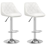 thumbnail of vidaXL Barhocker 2 Stk. Weiß Kunstleder