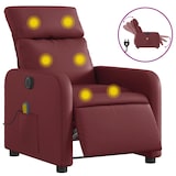 thumbnail of vidaXL Massagesessel Elektrisch Weinrot Kunstleder