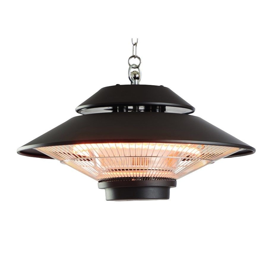 METRO Professional Aquecedor de teto elétrico, alumínio/aço, Ø 42,5 cm x 24 cm de altura, 1500 W, preto