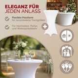 thumbnail of DETEX® Stehtischhusse 5er Set Weiß 60-65cm Verstärkter Fußbereich 30°C Waschbar Stehtisch Hussen Stretch Tisch Überzug