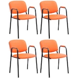 thumbnail of 4er Set Stapelstühle Ken Pro Kunstleder orange
