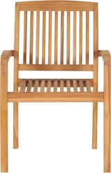 thumbnail of vidaXL Stapelbare Gartenstühle mit Kissen 4 Stk. Massivholz Teak