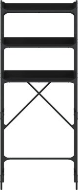 thumbnail of vidaXL Waschmaschinenregal Schwarz 67x25x163 cm Holzwerkstoff