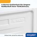 thumbnail of Exquisit Mini-Gefrierschrank, Tiefkühlschrank, 31 Liter, 4-Sterne-Gefrierfach, Energieklasse C, klein und kompakt, GB540-050C weiss