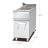 thumbnail of Freidora Industrial a Gas con Mueble 28 Litros GF-975