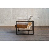 thumbnail of Sillón KAWOLA LIANO vintage de cuero marrón oscuro