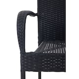 thumbnail of METRO PROFESSIONAL Armlehnstuhl stapelbar Mohim, Stahl/Polyrattan, schwarz