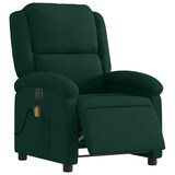 thumbnail of vidaXL Massagesessel Elektrisch Dunkelgrün Samt
