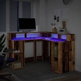 thumbnail of Bureau avec lumières LED vieux bois bois d'ingénierie Modèle Atlas Master Pro Plus
