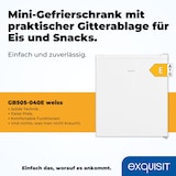 thumbnail of Exquisit Mini-Gefrierschrank, Gefrierschrank klein, 33 Liter, 4-Sterne-Gefrierfach, Kompakt, Temperaturregelung, GB505-040E weiss