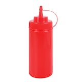 thumbnail of METRO PROFESSIONAL Quetschflasche, Polyethylen/Polypropylen,, Ø 7 x 20 cm, 0.49 L, mit Verschlusskappe, rot, 4 Stück