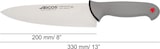 thumbnail of Arcos Cuchillo Cocinero, Hoja de Acero Inoxidable NITRUM de 200 mm, Mango de Polipropileno recubierto de Elastómero, Color gris