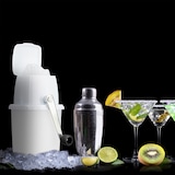 thumbnail of Relaxdays Eiscrusher, manuelle Eismühle, mit Handkurbel, Barzubehör, Crushed Ice für Cocktails, Longdrinks, weiß/schwarz