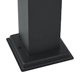 thumbnail of vidaXL Pollerleuchten mit Steckdose 3 Stk. 110 cm Schwarz IP44