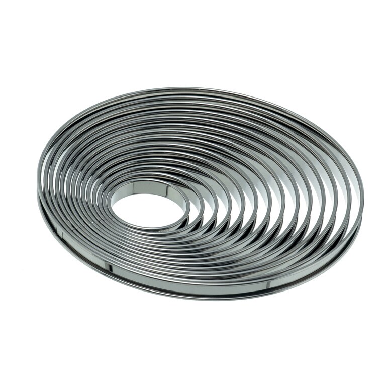 Schneider - Tortenring rund, mit Borde 320 mm, Edelstahl