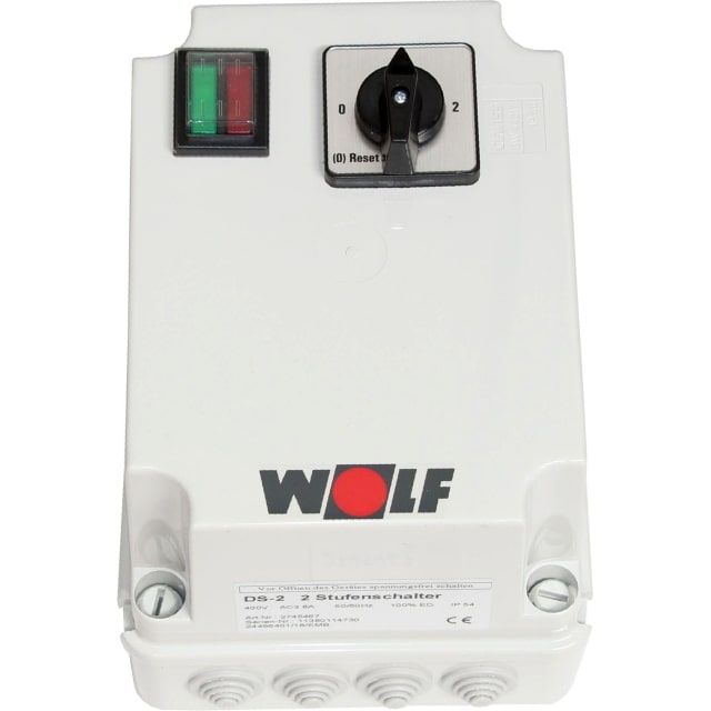 Wolf 2-Stufenschalter DS-2 Motorvollschutzschalter 8A, 400 V - 2745467 - LB37354