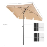 thumbnail of Helloshop26 - Parasol de balcon rectangulaire 1,8 x 1,25 m protection UPF 50+ ombrelle toile avec revêtement en PA sac de transport 12_0001762