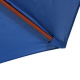 thumbnail of vidaXL Parasol met houten paal 300x258 cm blauw