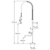 thumbnail of Geschirrbrause Mit Mischbatterie, Zweiloch-Wandmontage, Mit Wasserhahn, Zwei Mischventile