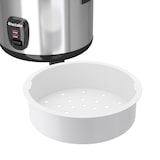 thumbnail of Reiskocher mit Dampfgareinsatz, 1,8 l, Warmhaltefunktion - silber