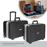 thumbnail of HMF 15602-02 Werkzeugtrolley leer, Werkzeugkoffer aus ABS-Kunststoff mit Rollen, 47 x 40 x 24,5 cm