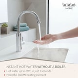 thumbnail of Grifo Calentador Agua Eléctrico Instantáneo de Mesa Bajo Consumo, Acero Inox, Display, Camping, Briebe,  IH1205, Acero Inoxidable