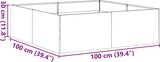 thumbnail of vidaXL Pflanzkübel 100x100x30 cm Verzinkter Stahl
