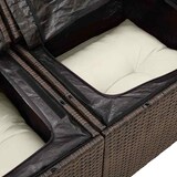 thumbnail of vidaXL Garten-Sofa-Set mit Kissen 8 pcs Braun und Creme