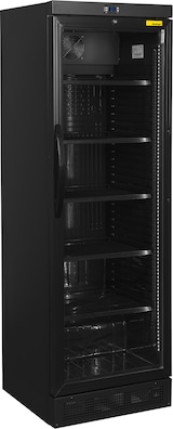 thumbnail of NORDCAP Glastürkühlschrank KU 385 G II BLACK, 358 Liter, schwarz
