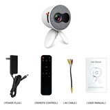 thumbnail of Mini Vidéoprojecteur LED Portable Enfant HDMI USB Projection 80' Jaune Blanc YONIS