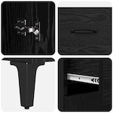thumbnail of vidaXL Sideboard Schwarz Eichen-Optik 34 x 69.5 x 90 cm Holzwerkstoff